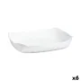 Serving Platter Luminarc Smart Cuisine Rectangular White Glass 33 x 27 cm (6 Units) by Luminarc, Plates and dishes - Ref: S27...