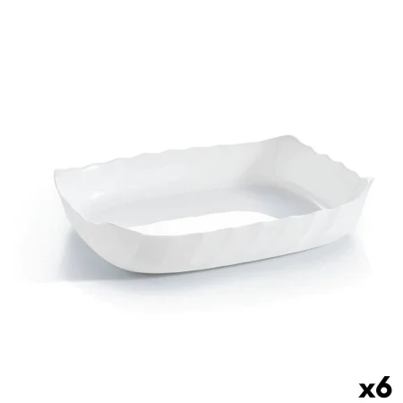 Kochschüssel Luminarc Smart Cuisine rechteckig Weiß Glas 29 x 30 cm (6 Stück) von Luminarc, Teller und Schüsseln - Ref: S2709...