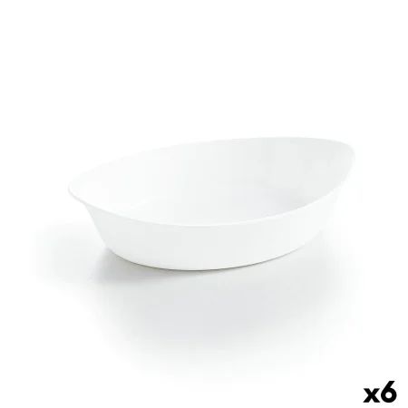 Serving Platter Luminarc Smart Cuisine Oval White Glass 25 x 15 cm (6 Units) by Luminarc, Plates and dishes - Ref: S2709842, ...