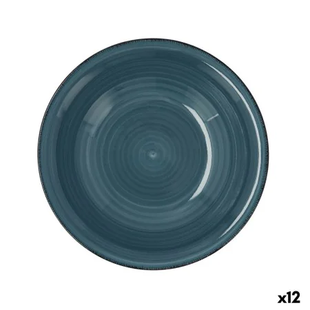 Plato Hondo Quid Vita Cerámica Azul (ø 21,5 cm) (12 Unidades) de Quid, Platos y fuentes - Ref: S2709891, Precio: 37,47 €, Des...