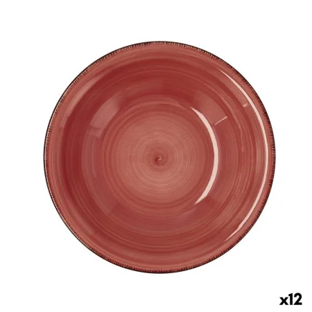 Deep Plate Quid Vita Ceramic Red (ø 21,5 cm) (12 Units) by Quid, Plates and dishes - Ref: S2709892, Price: 35,49 €, Discount: %