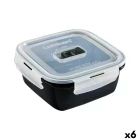 Hermetic Lunch Box Luminarc Pure Box 760 ml Black Glass (6 Units) by Luminarc, Food storage - Ref: S2709954, Price: 40,67 €, ...