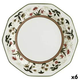 Flacher Teller Queen´s By Churchill Assam blumig aus Keramik Porcelæn Ø 27 cm (6 Stück) von Queen´s, Teller und Schüsseln - R...