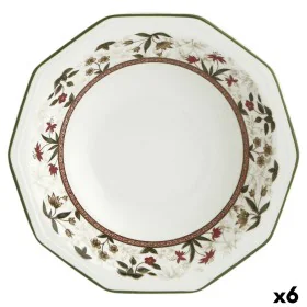 Deep Plate Queen´s By Churchill Assam Floral Ceramic China crockery Ø 20,5 cm (6 Units) by Queen´s, Plates and dishes - Ref: ...