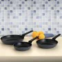 Set of pans Bidasoa Horizonte 3 Pieces Toughened aluminium by Bidasoa, Frying pan and saucepan sets - Ref: S2710034, Price: 3...