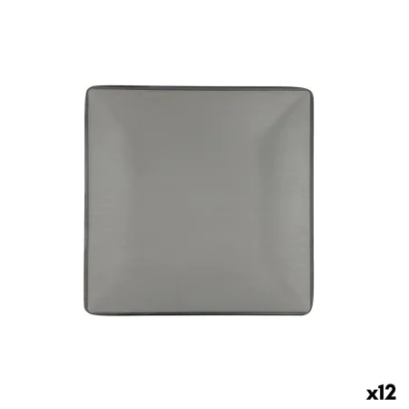 Piatto da pranzo Bidasoa Gio Grigio Plastica 21,5 x 21,5 cm (12 Unità) di Bidasoa, Piatti e teglie - Rif: S2710100, Prezzo: 8...