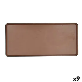 Snack tray Bidasoa Gio Brown Plastic 31,5 x 14,5 cm (9Units) by Bidasoa, Plates and dishes - Ref: S2710118, Price: 61,88 €, D...