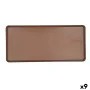 Snack tray Bidasoa Gio Brown Plastic 31,5 x 14,5 cm (9Units) by Bidasoa, Plates and dishes - Ref: S2710118, Price: 65,34 €, D...