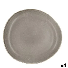 Piatto da pranzo Bidasoa Gio Irregolare Grigio Ceramica 26,5 cm (4 Unità) di Bidasoa, Piatti e teglie - Rif: S2710140, Prezzo...