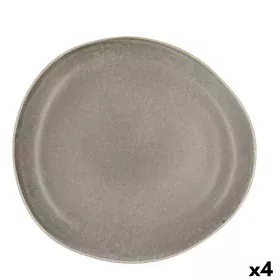 Flat Plate Bidasoa Gio Occasional Grey Ceramic 26,5 cm (4 Units) by Bidasoa, Plates and dishes - Ref: S2710140, Price: 25,40 ...