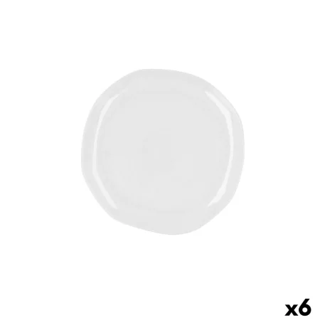 Flat plate Ariane Earth Ceramic White 25 cm (6 Units) by Ariane, Plates and dishes - Ref: S2710170, Price: 41,25 €, Discount: %