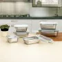 Hermetic Lunch Box Bidasoa Theo 18,3,5 x 18,3 x 6,8 cm Silver 1,2 L Metal by Bidasoa, Food storage - Ref: S2710258, Price: 43...