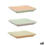 Snack tray Quid Vitamina Bicoloured Ceramic 15 x 15 cm (6 Units) by Quid, Plates and dishes - Ref: S2710280, Price: 18,74 €, ...