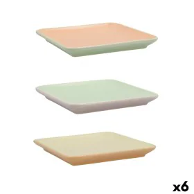 Vassoio per aperitivi Quid Vitamina Bicolore Ceramica 15 x 15 cm (6 Unità) di Quid, Piatti e teglie - Rif: S2710280, Prezzo: ...