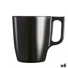 Tasse mug Luminarc Flashy Noir 250 ml verre (6 Unités) de Luminarc, Tasses - Réf : S2710356, Prix : 22,03 €, Remise : %