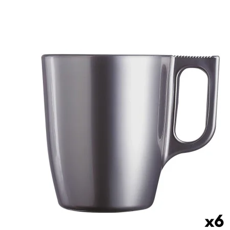 Taza Mug Luminarc Flashy Morado 250 ml Vidrio (6 Unidades) de Luminarc, Tazas - Ref: S2710364, Precio: 22,74 €, Descuento: %