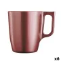 Mug Luminarc Flashy Red 250 ml Glass (6 Units) by Luminarc, Cups - Ref: S2710372, Price: 22,03 €, Discount: %