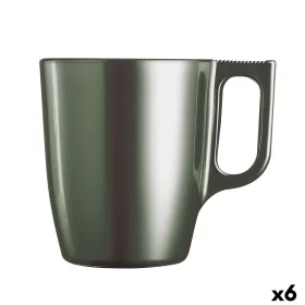 Tasse Luminarc Flashy Vert verre 250 ml (6 Unités) de Luminarc, Tasses - Réf : S2710386, Prix : 22,03 €, Remise : %