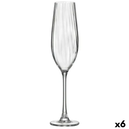 Calice da champagne Bohemia Crystal Optic Trasparente Vetro 260 ml (6 Unità) di Bohemia Crystal, Coppe da champagne - Rif: S2...