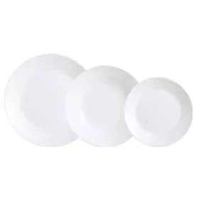 Service de Vaisselle Luminarc Zelie Blanc verre 18 Pièces de Luminarc, Services complets - Réf : S2710478, Prix : 20,58 €, Re...