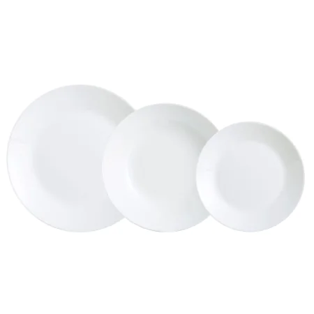 Dinnerware Set Luminarc Zelie White Glass 18 Pieces by Luminarc, Combination Sets - Ref: S2710478, Price: 20,13 €, Discount: %