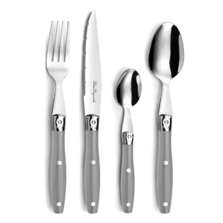 Set di Posate Lou Laguiole Comptoir Grigio Metallo 24 Pezzi di Lou Laguiole, Set di posate - Rif: S2710599, Prezzo: 19,55 €, ...