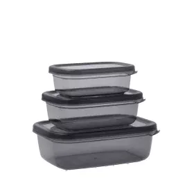 Set of lunch boxes Quid City Rectangular 3 Pieces by Quid, Food storage - Ref: S2710698, Price: 5,98 €, Discount: %