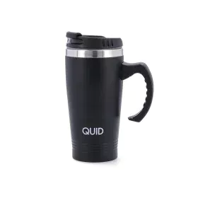 Taza Termo con Tapa Quid Cocco Con asa Acero Inoxidable Negro 450 ml de Quid, Termos - Ref: S2710701, Precio: 7,15 €, Descuen...