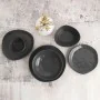 Flat Plate Bidasoa Cosmos Black Ceramic 23 cm (6 Units) by Bidasoa, Plates and dishes - Ref: S2710722, Price: 22,84 €, Discou...