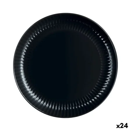 Flat Plate Luminarc Cottage Black Glass 25 cm (24 Units) by Luminarc, Plates and dishes - Ref: S2710730, Price: 58,12 €, Disc...