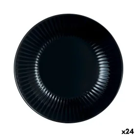 Deep Plate Luminarc Cottage Black Glass 20 cm (24 Units) by Luminarc, Plates and dishes - Ref: S2710734, Price: 58,12 €, Disc...