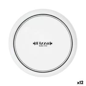 Prato para Pizza Luminarc Firend's Time Bistro Branco Preto Vidro Ø 32 cm (12 Unidades) de Luminarc, Pratos e fontes - Ref: S...