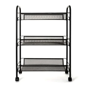 Vegetable trolley Quid Tito Black Metal 44 x 26 x 63 cm by Quid, Shelves and supports - Ref: S2710798, Price: 19,32 €, Discou...