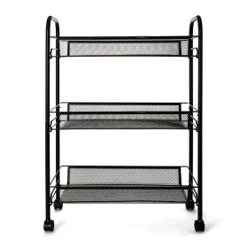 Carrello per Verdure Quid Tito Nero Metallo 44 x 26 x 63 cm di Quid, Ripiani e supporti - Rif: S2710798, Prezzo: 19,94 €, Sco...