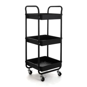 Carrito Verdulero Quid Apolo Negro Metal 34,5 x 29,5 x 77 cm de Quid, Estantes y soportes - Ref: S2710802, Precio: 30,43 €, D...