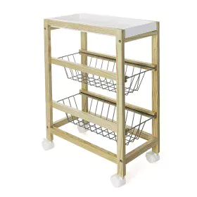 Vegetable trolley Quid Gala White Wood 40,5 x 24 x 60 cm by Quid, Shelves and supports - Ref: S2710806, Price: 26,03 €, Disco...