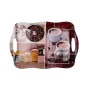 Plateau de petit déjeuner Quid Habitat Multicouleur Plastique 34 x 25 x 2 cm Avec des poignées Café (12 Unités) de Quid, Plat...