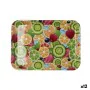 Bandeja de pequeno-almoço Quid Habitat Multicolor Plástico 32 x 23 x 1,7 cm Com pegas Frutas (12 Unidades) de Quid, Pratos e ...