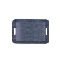 Vassoio per la colazione Quid Habitat Azzurro Plastica 33 x 23 x 4 cm Con manici Denim (12 Unità) di Quid, Piatti e teglie - ...