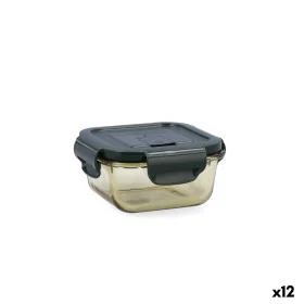 Hermetic Lunch Box Bidasoa Infinity Squared 310 ml Yellow Glass (12 Units) by Bidasoa, Food storage - Ref: S2710864, Price: 3...