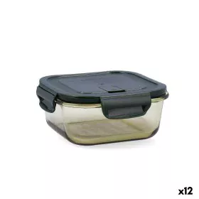 Lunchbox hermetisch Bidasoa Infinity karriert 800 ml Gelb Glas (12 Stück) von Bidasoa, Lagerung von Lebensmitteln - Ref: S271...