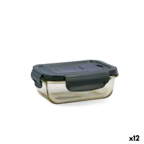 Boîte à lunch hermétique Bidasoa Infinity Rectangulaire 370 ml Jaune verre (12 Unités) de Bidasoa, Stockage des aliments - Ré...