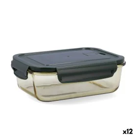 Lunchbox hermetisch Bidasoa Infinity rechteckig 1,04 L Gelb Glas (12 Stück) von Bidasoa, Lagerung von Lebensmitteln - Ref: S2...