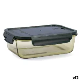 Porta pranzo Ermetico Bidasoa Infinity Rettangolare 1,5 L Giallo Vetro (12 Unità) di Bidasoa, Conservazione di alimenti - Rif...