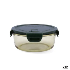 Hermetic Lunch Box Bidasoa Infinity Circular 970 ml Yellow Glass (12 Units) by Bidasoa, Food storage - Ref: S2710884, Price: ...