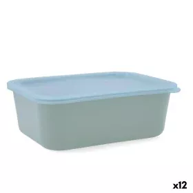 Boîte à repas rectangulaire avec couvercle Quid Inspira 1,34 L Vert Plastique (12 Unités) de Quid, Stockage des aliments - Ré...