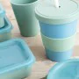 Portapranzo Rettangolare con Coperchio Quid Inspira 1,34 L Verde Plastica (12 Unità) di Quid, Conservazione di alimenti - Rif...