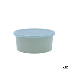 Panier-repas rond avec couvercle Quid Inspira 760 ml Vert Plastique (12 Unités) de Quid, Stockage des aliments - Réf : S27108...