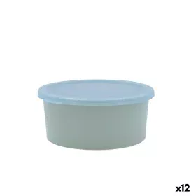 Panier-repas rond avec couvercle Quid Inspira 760 ml Vert Plastique (12 Unités) de Quid, Stockage des aliments - Réf : S27108...