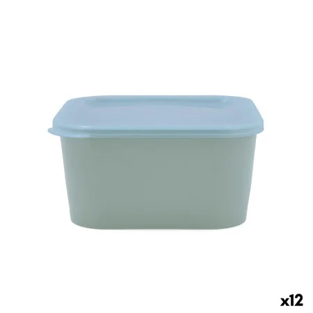 Viereckige Lunchbox mit Deckel Quid Inspira 1,3 L grün Kunststoff (12 Stück) von Quid, Lagerung von Lebensmitteln - Ref: S271...